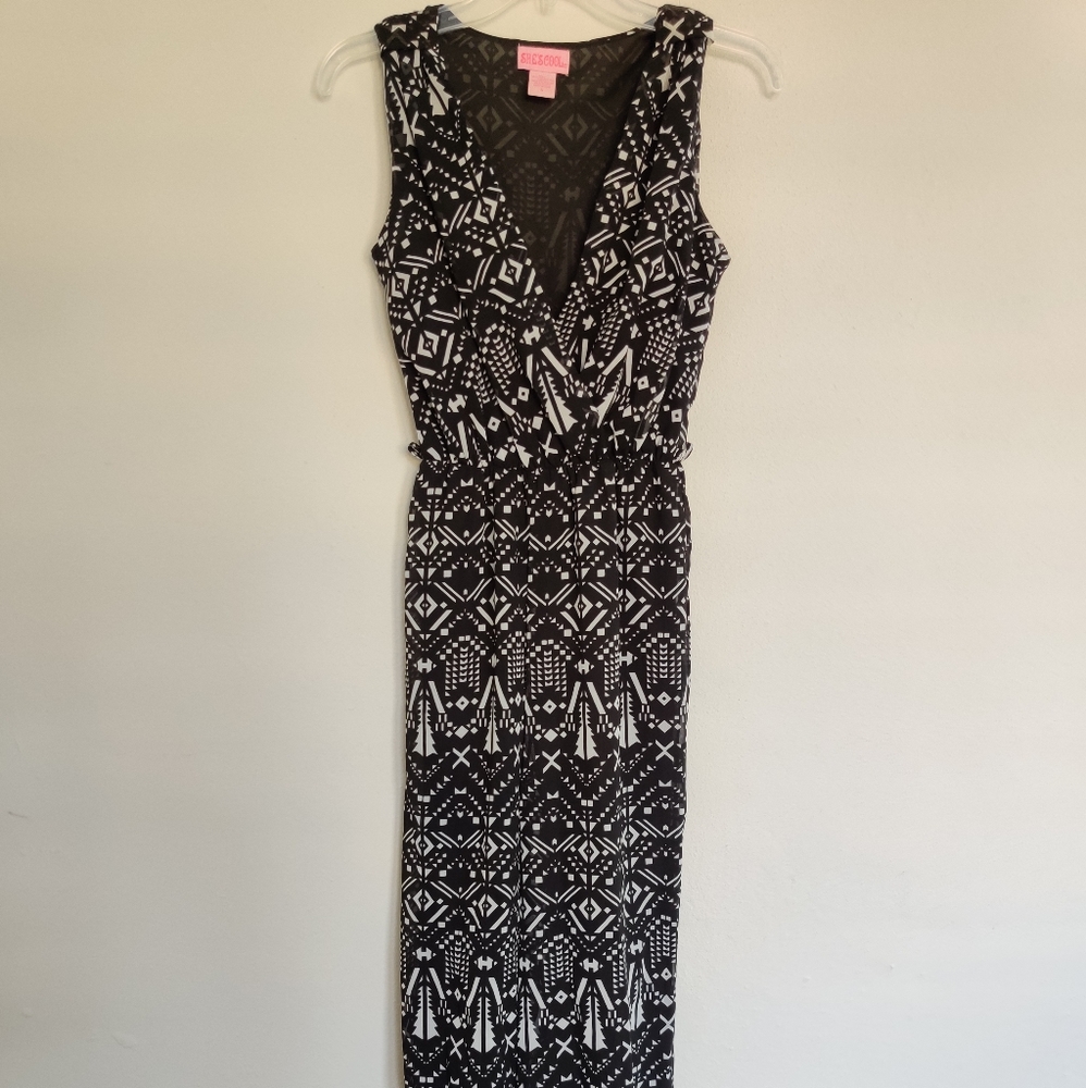 Black and WhiteJump Suit